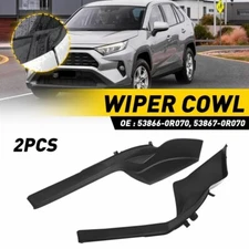 Pair Left Right Windshield Wiper Cowl Extension Trim For 2019-2020 Toyota RAV4