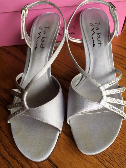 nina sandals silver