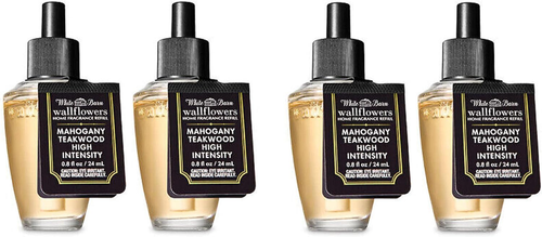 Bath and Body Works 4 Pack Mahogany Teakwood High Intensity Wallflowers Fragranc - Picture 8 of 12