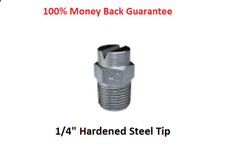 Hardened SPRAY TIPS 1/4" 80/20, 80/30, 80/40, 50/60, 80/70, 80/100 Sealcoating