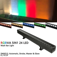 270W RGBWA 5in1 LED Stage Wash Light Bar DMX DJ Bar Lighting Disco Show Lights