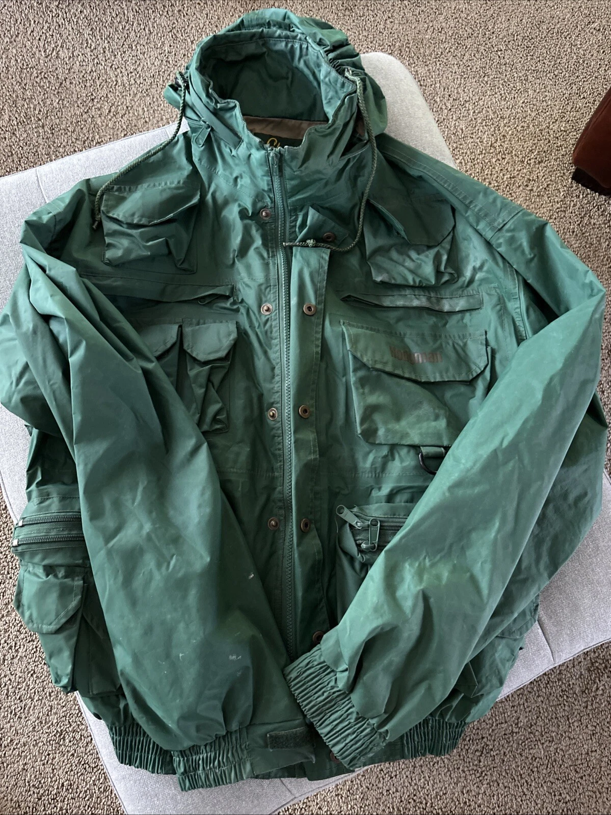 M Vintage Hodgman Lakestream Wading Jacket Hooded Fishing Hunting Coat
Opens in a new window or tab