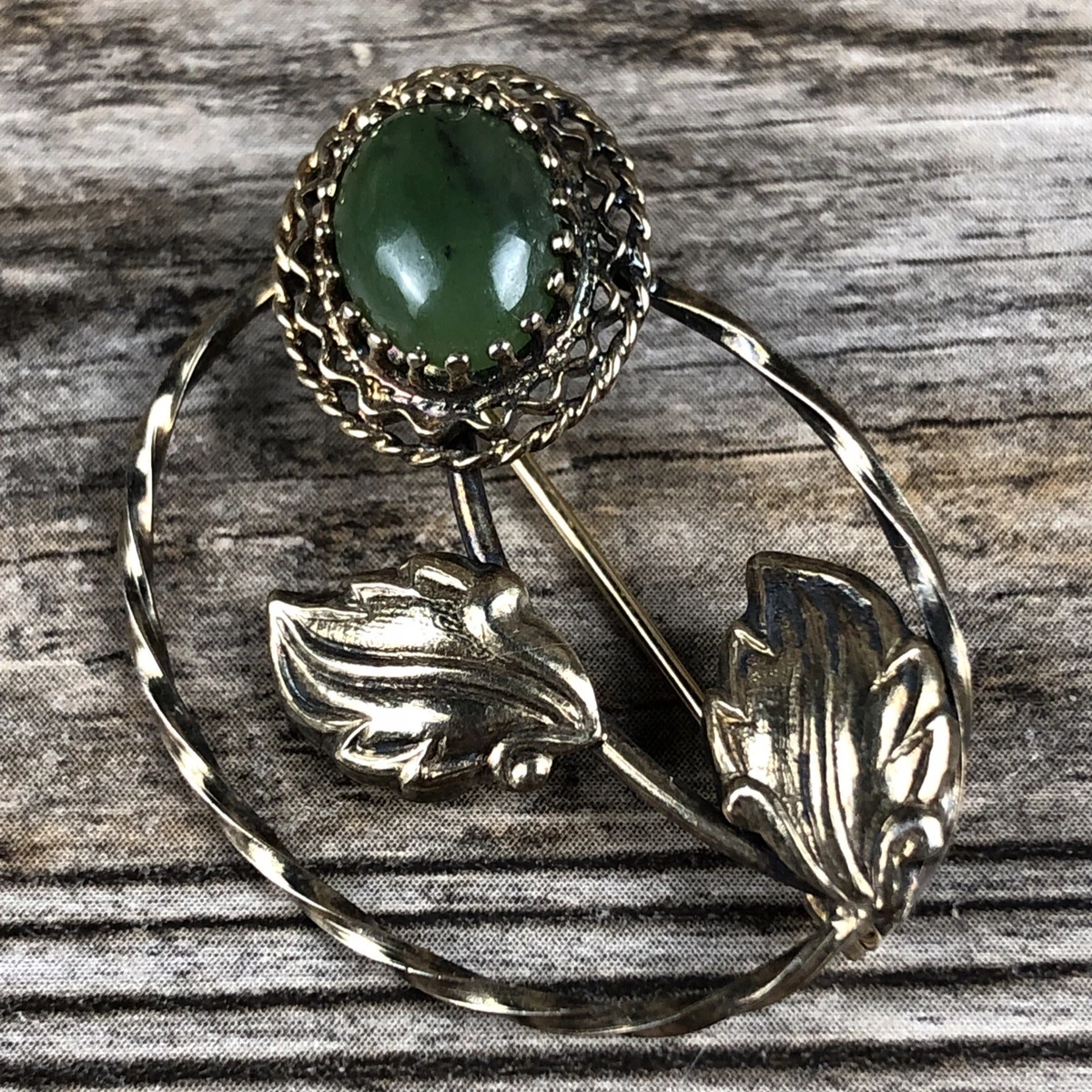 Chrysoprase Sterling Silver Fine Brooches & Pins 925 Metal Purity