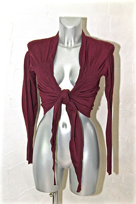 Gilet Boléro Adorable IKKS Bordeaux - Taille 40 - Coton - Excellent état Occasion