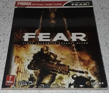 FEAR XBOX 360 Video Game Strategy Guide - Official Prima Book OOP RARE Horror 