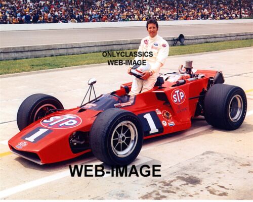 1970 MARIO ANDRETTI STP OIL #1 INDY 500 MOTOR SPEEDWAY 8X10 PHOTO AUTO RACING - Picture 1 of 1