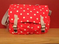 NEW Cath kidston spot cotton saddle bag. 