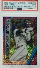 Bowman Chrome ROOKIE CARD  RC  Kyle Lewis Pink Refractor #129/199