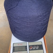 55 cashmere 45 cotton blend yarn cone in Navy