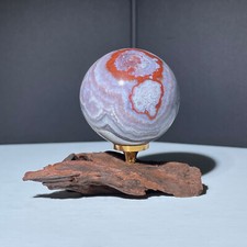 Bola de ágata loca mexicana natural 151 g espíritu bola de cristal decoración