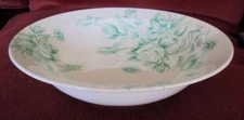 Santa Anita Ware Green Floral California Chintz 10" Rimmed Serving Bowl