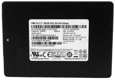 Samsung PM871b MZ-7LN256C 256GB SATA 2,5'' 90-99% Health SSD