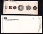 Canada 1958 Six Coin Proof-Like Coin Set Original White Cardboard .800 Silver