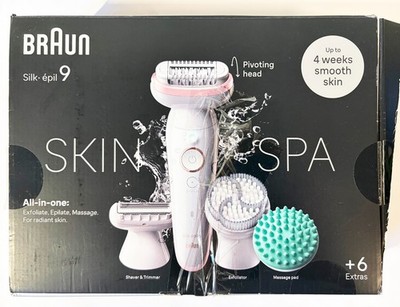 Braun Silk-épil 9 SkinSpa All-in-One Set 9-080, Epilierer, Rasierer, Tasche