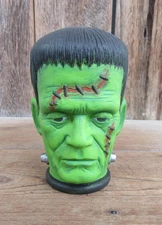 Vintage Frankenstein Chalkware Head |  Gabriel Monster Machine | Monster Toys