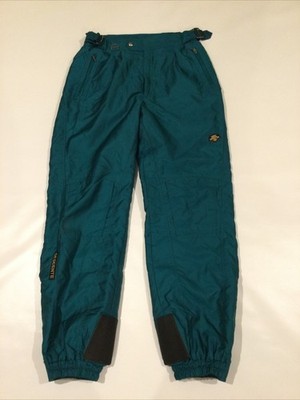 Vintage Descente Entrant SC Insulated Ski Snow Pants Emerald Green, Men's 36x32