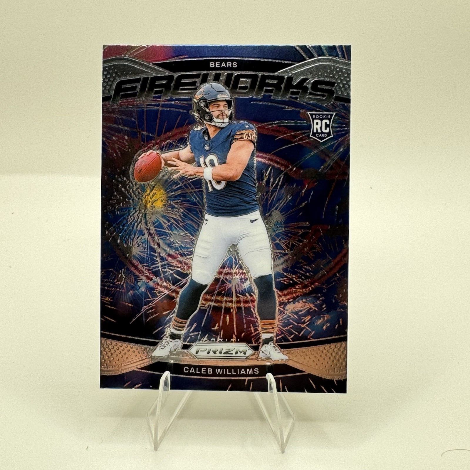 2024 Panini Prizm - Fireworks Caleb Williams #25 (RC)