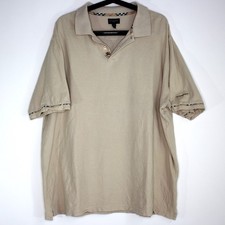 Burberry London Mens XL Golf Spell Out Nova Plaid Polo Shirt C1203