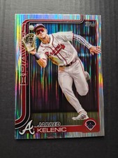2025 Topps Series 1 Jarred Kelenic Silver Streaks Foil Atlanta Braves