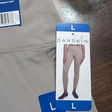 NEW Danskin Women's High Waist Lightweight Legging Tight, Large Color Satellite