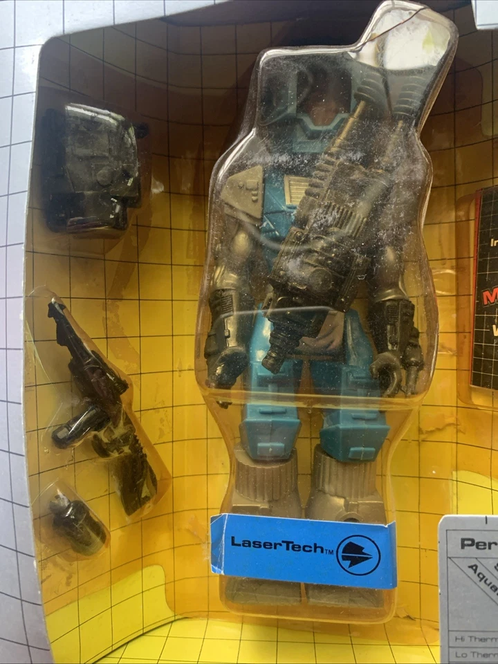 MANTECH Robot Warrior Remco 1983 Laser Tech en caja abierta incluye cómic Foto 2 de 4
