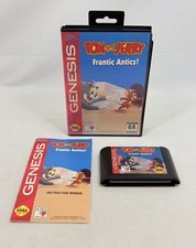 Tom and Jerry: Frantic Antics! - Sega Genesis - 1993 w/ Manual - Tested