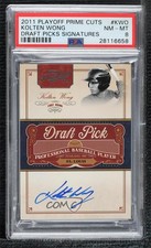 2011 Playoff Prime Cuts Draft Pick Signatures 218/248 Kolten Wong PSA 8 Auto 1u6