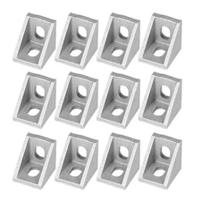 UEETEK 25Pcs 2020 Corner Bracket for 20mm Aluminum Extrusion (Dull Polish) ?