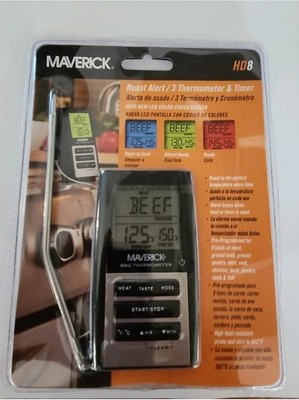 NEW Maverick BBQ Grill Roast Oven Digital Roasting 3 Thermometer & Timer HD8