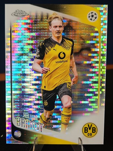 2025-26 Topps Chrome UEFA Club Competitions (#81) Julian Brandt Pulsar Refractor