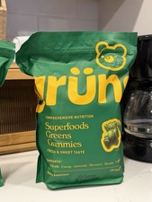 Gruns Low Sugar - SuperFoods Greens Gummies, Sweet Taste - 224 Gummies 28 Pack