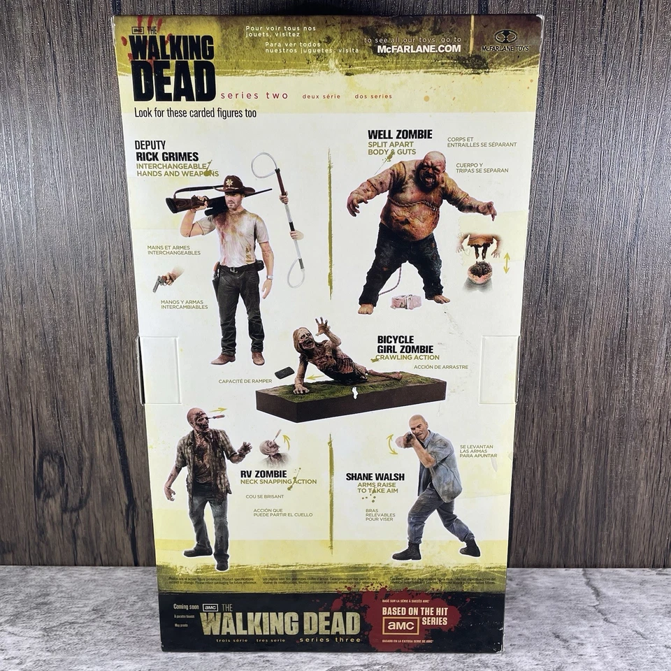 The Walking Dead Bloody Zombie Paquete de 3 Figuras Mcfarlane Juguetes Paquete de 3 Set NUEVO S2 Foto 2 de 4