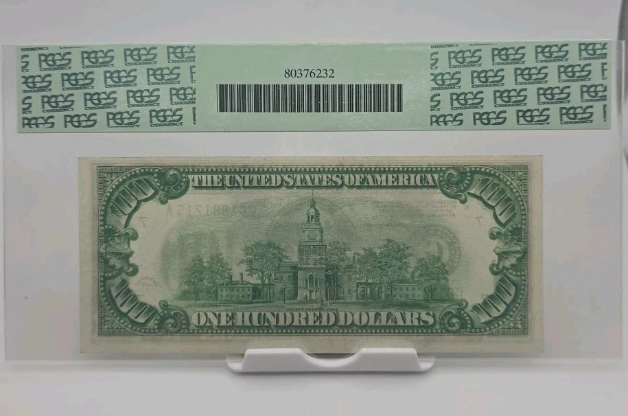 1928-A $100 LGS FRN Chicago Fr. 2151-G PCGS 63 PPQ Choice New - Image 2 of 2