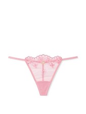 Victoria's Secret Dream Angels NWT Pretty Petals Embroider V String Panty Large
