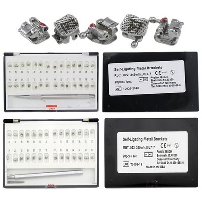Orthodontic Thomas M Brackets STD TQ Damon Self Ligating Metal Roth MBT 022 345