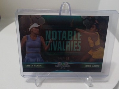 2024 Topps Graphite Tennis COCO GAUFF SOFIA KENIN Notable Rivalries Aqua /199