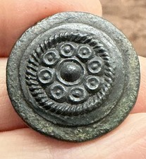 ANGLO SAXON. BRONZE PRESSBLECH DIE FOR A DISC BROOCH (6TH CENTURY A.D). RARE.