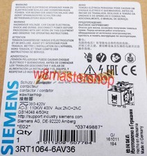 1PC new SIEMENS 3RT1064-6AV36 contactor