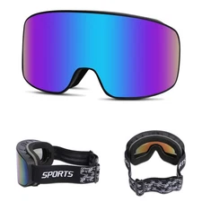 OTG Over Glasses Ski Snow Goggles Adult Men Women Anti-fog 100% UV Protection
