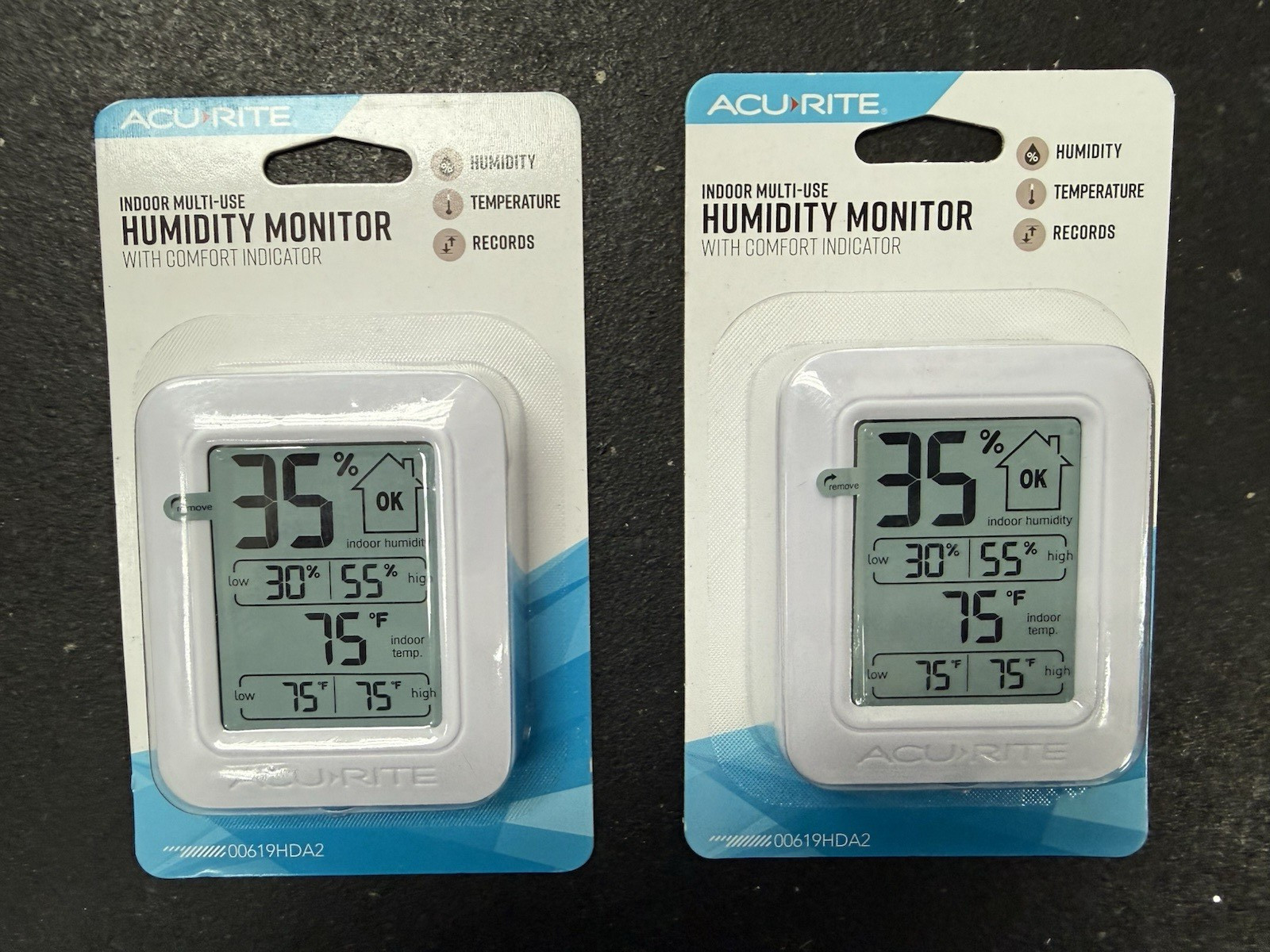 2-Humidity Monitor AcuRite My Backyard Weather NEW+FREE SHIP