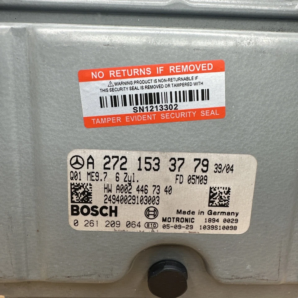 Mercedes-Benz CLK350 2006-2010 ECU ECM Eng. Ordenador A2721533779 OEM Foto 2 de 3