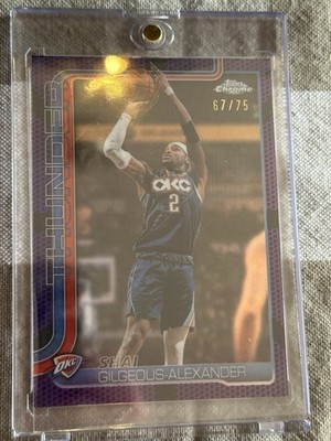 Shai Gilgeous-Alexander 2026 Topps chrome update #10 Purple Refractor /75 