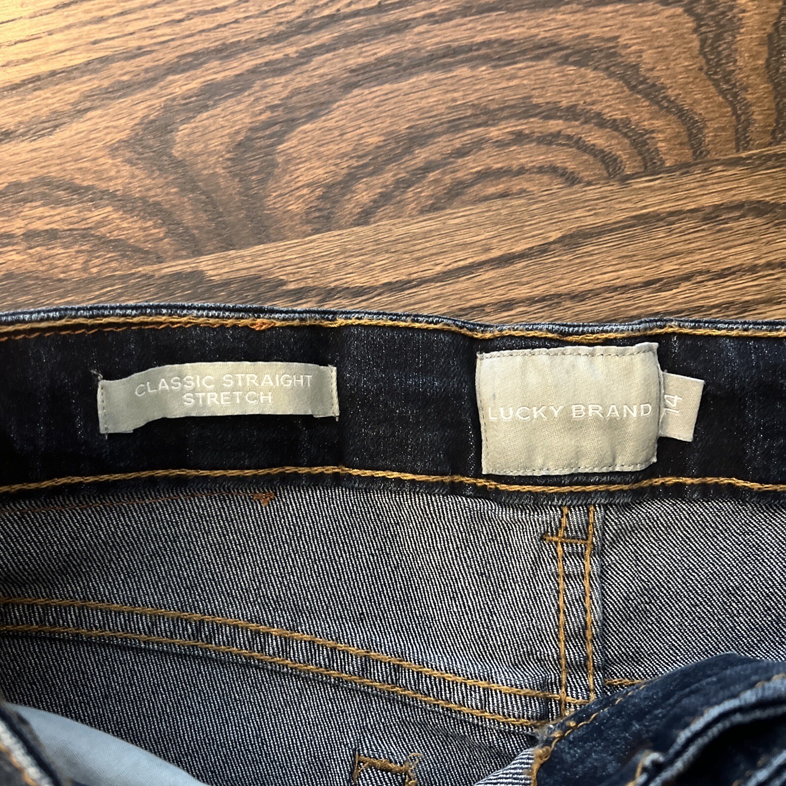 Lucky Brand Jeans Girl Size 14 Blue Classic Fit Straight Leg Stretch Denim - View 3