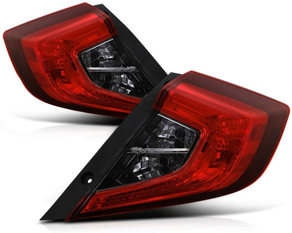 11th Gen Civic Tail Lights Spec-D Tuning Smoke LED Tail Lights For 2016-2021 Honda Civic Sedan - Sequential Signal Sequential Signal Tail Lights - Foto 8