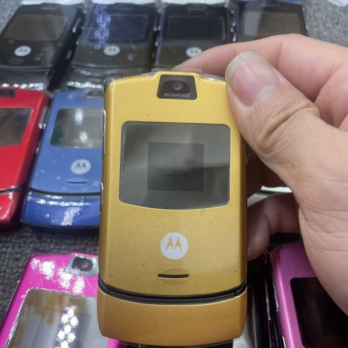 99% Nowy Motorola RAZR V3 (odblokowane wszystkie karty SIM 2G) Telefon komórkowy Wszystkie kolory - Zdjęcie 7 z 17