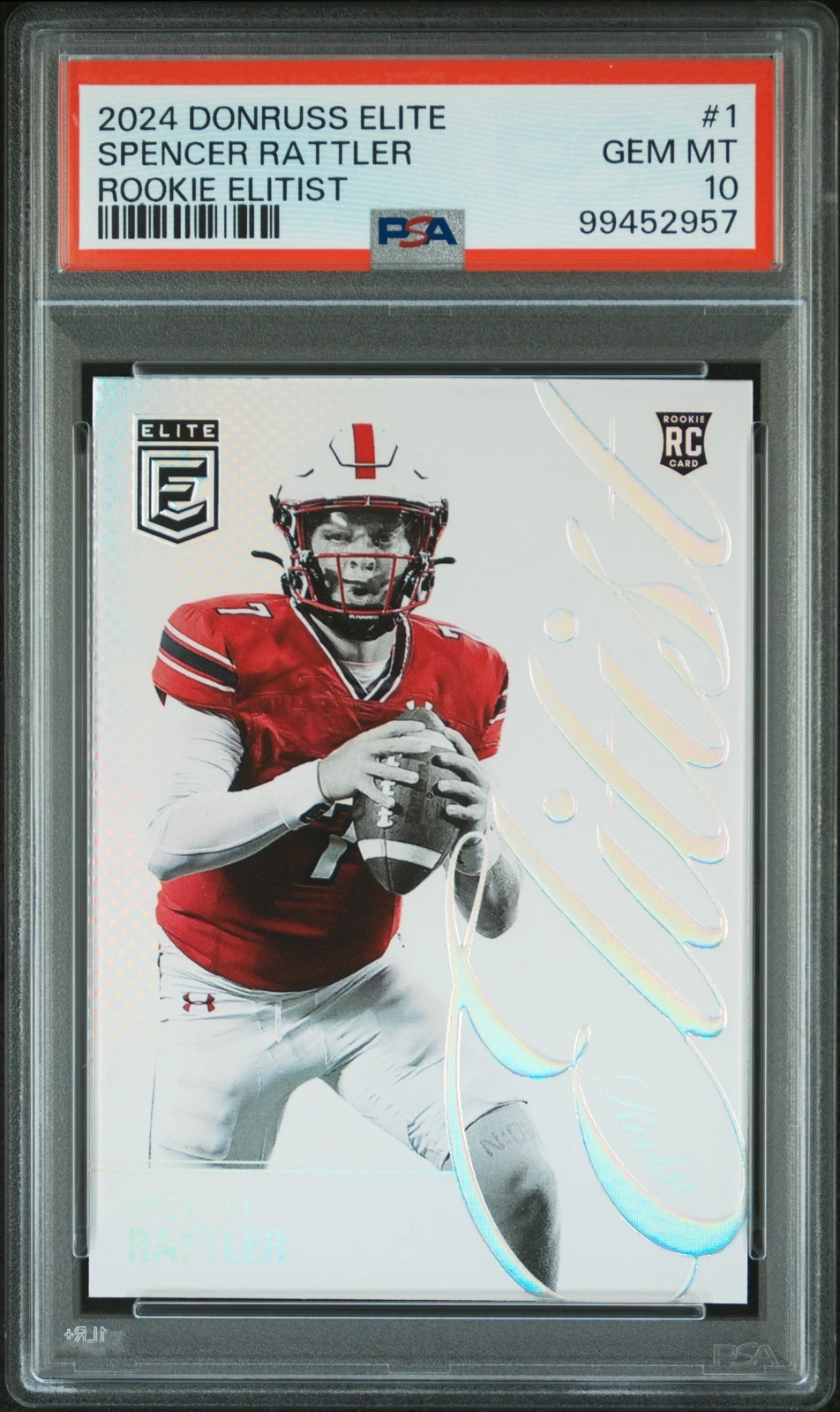 Spencer Rattler Panini Donruss Elite Rookie Elitist #1 Base