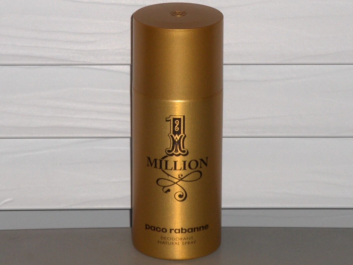 sprogfærdighed onsdag pie 1 ONE MILLION by PACO RABANNE Men&#039;s Deodorant Natural Spray 5.1 oz.,  150 ml, NEW | eBay