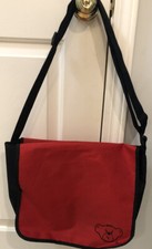 Build A Bear Workshop Messenger Bag Satchel Red RARE PROMO Backpack   collectib