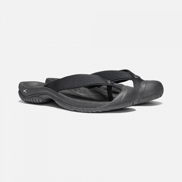 KEEN Men's Flip Flop Sandals WAIMEA H2 Triple Black KEEN
