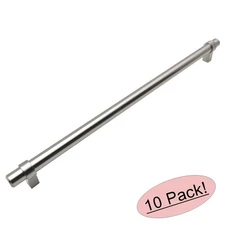 *10 Pack* Cosmas Satin Nickel Euro Style Cabinet Bar Pulls #161-319SN